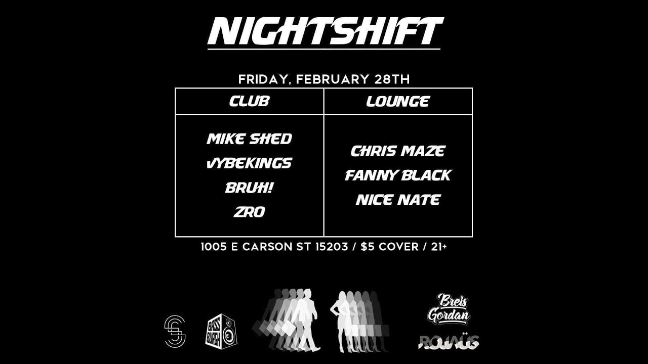 Bruh Live @ NightShift002 at Scenario, Pittsburgh, PA