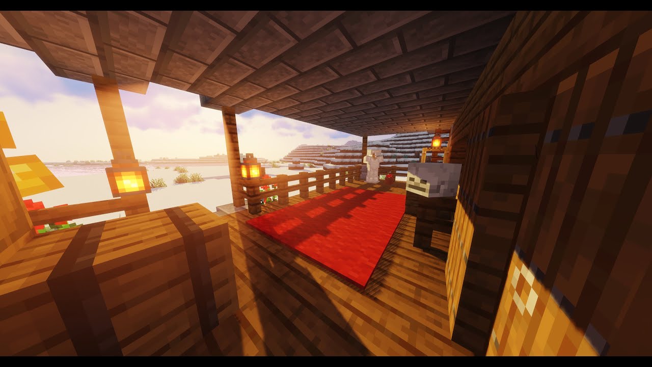HOW TO BUILD PORCH IN MINECRAFT/1.16.4