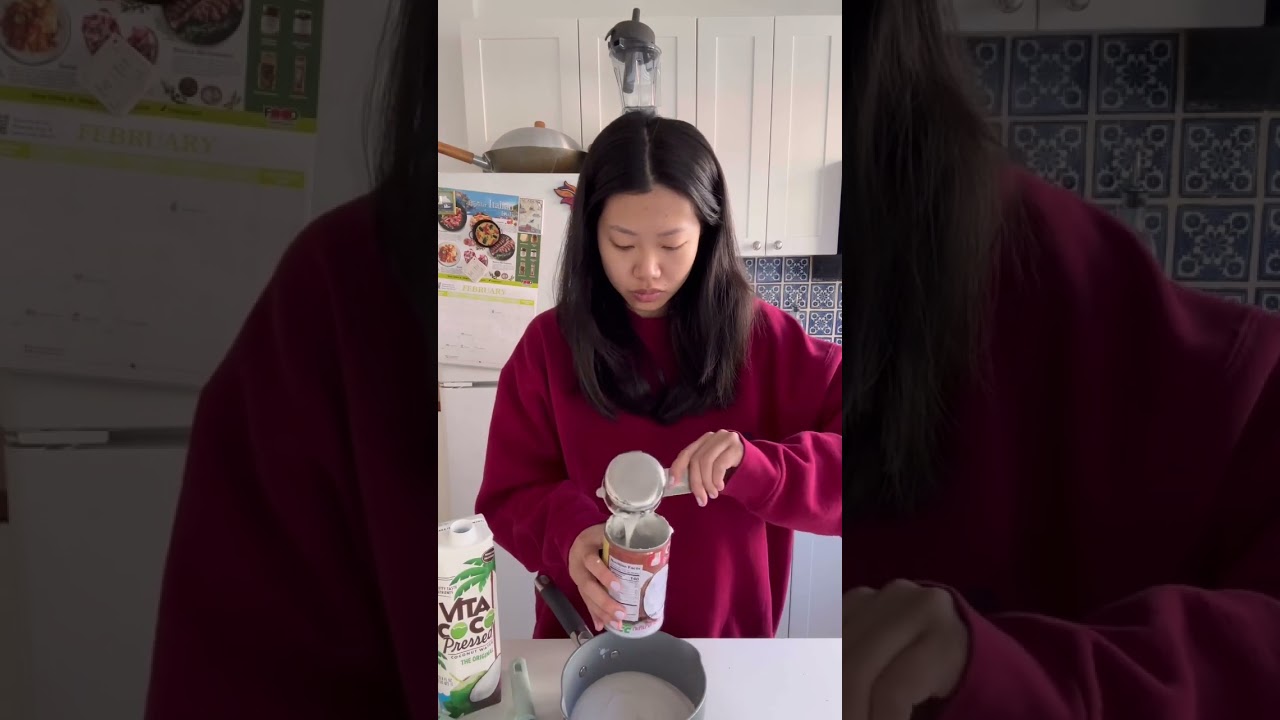 diy coconut jelly! 🥥 healthy dessert idea 💖