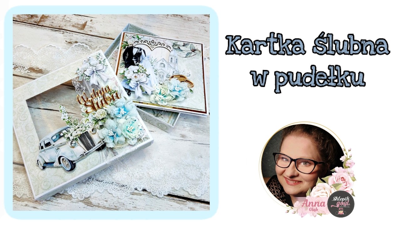 Kartka ślubna w pudełku