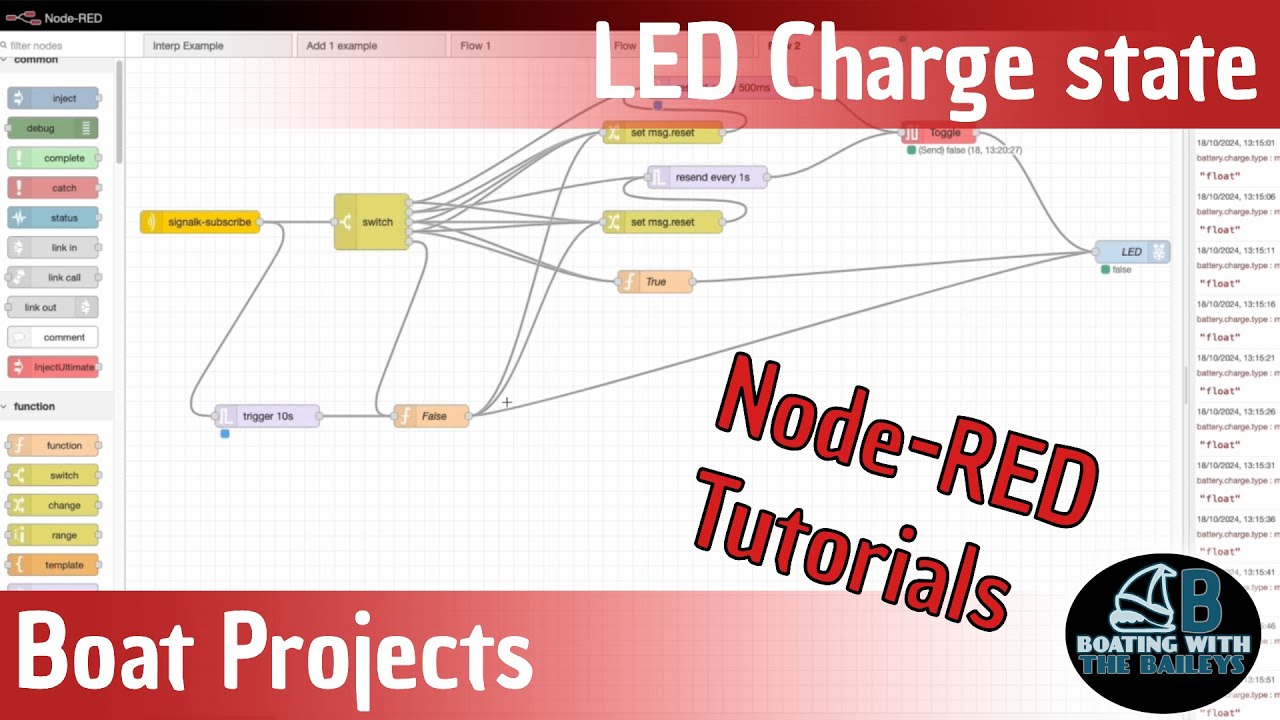 Как настроить Node-RED в SignalK и OpenPlotter | Практический проект по парусному спорту
