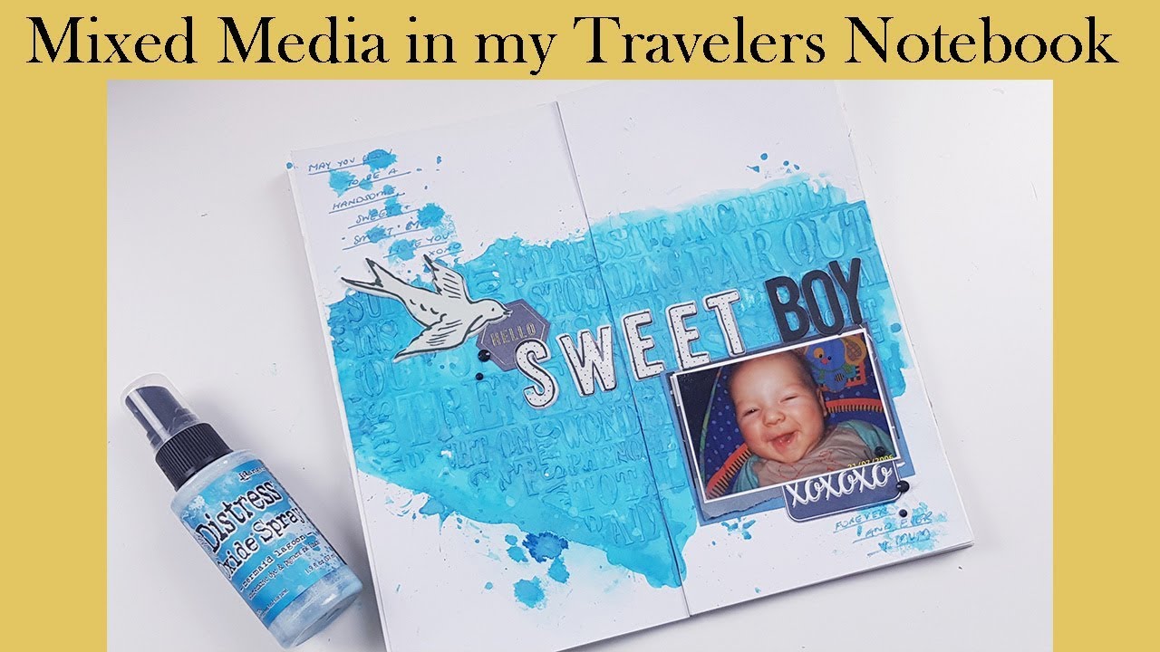 Using Mixed Media in my Travelers Notebook - Scraplifting myself