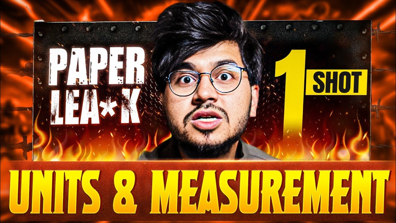 MOST IMPORTANT QUESTIONS UNIT AND MEASUREMENT ONE SHOT CLASS 11TH PHYSICS EXAM 2025 🔥|| MUNIL SIR