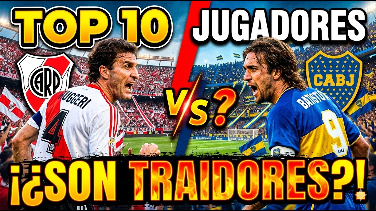 TOP 10 JUGADORES QUE jugaron en RIVER y BOCA #river #boca