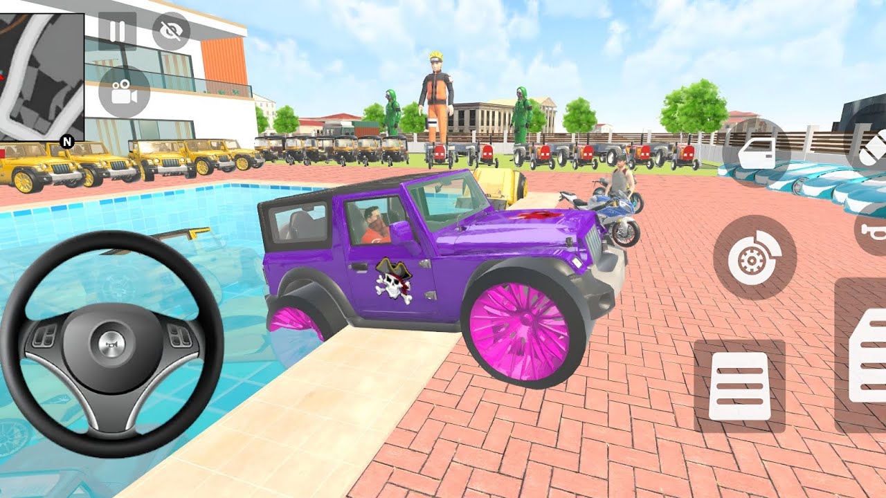 😱 50 Lakh Ki Purple Modified 🤩 Jeep Pool Mein Gir Gayi 💦 | SUV Game