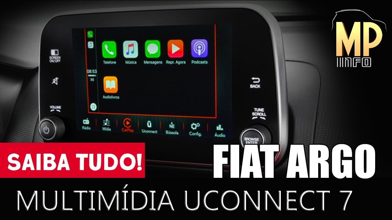Saiba tudo sobre a Multimídia Uconnect 7 do Fiat Argo!!!