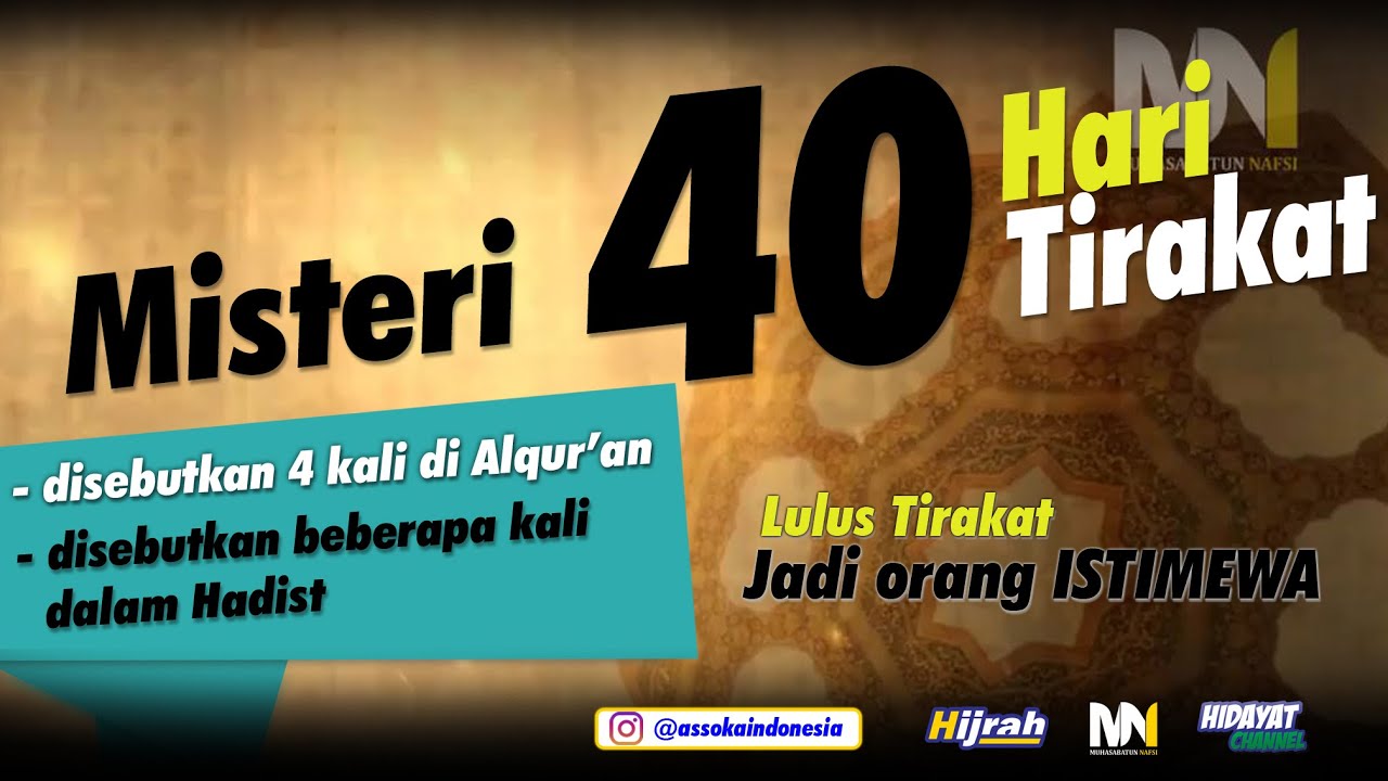 Hijrah - misteri angka 40 dalam tirakat yang menjadikan orang istimewa