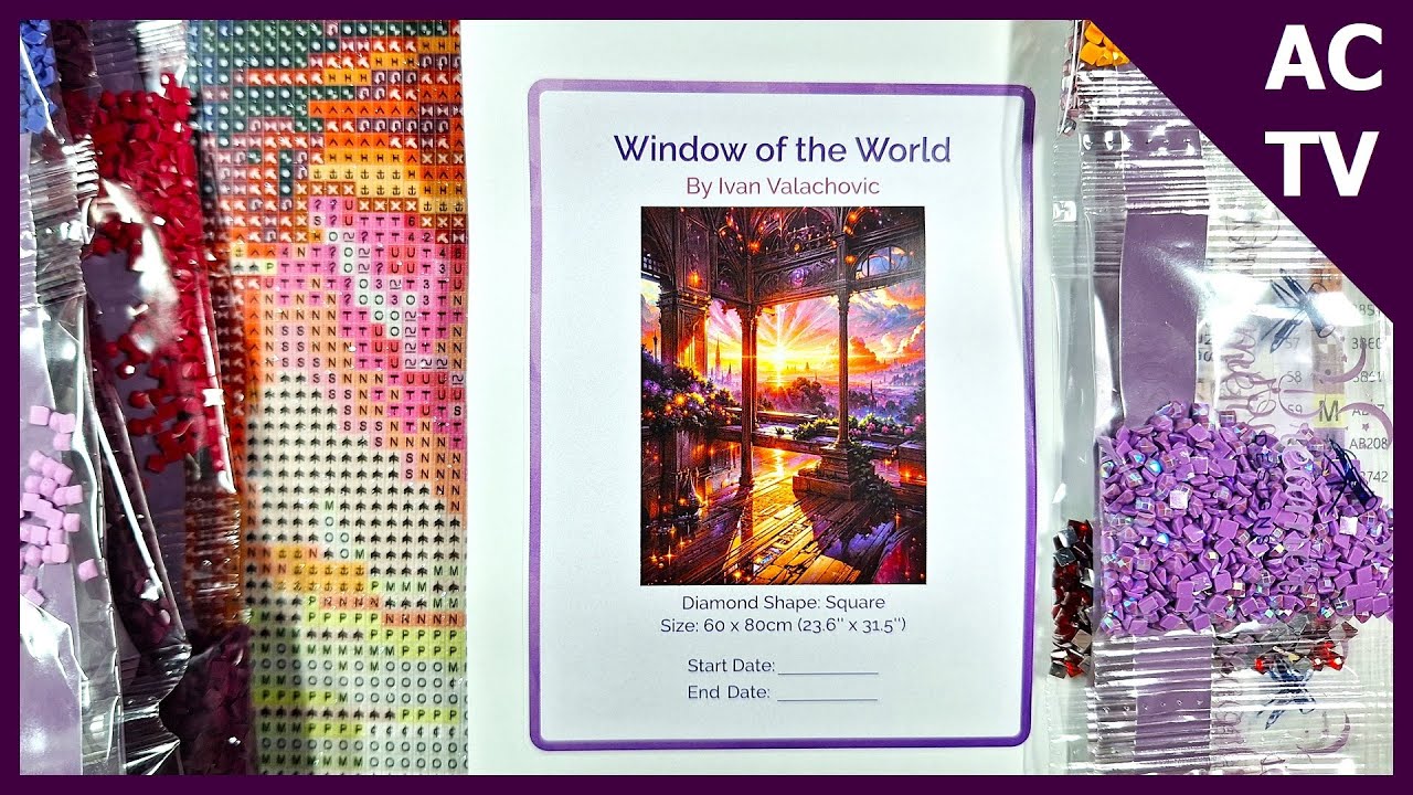 Unboxing Dreamer Designs ✨️ 'Window Of The World' Diamond Painting 🌅