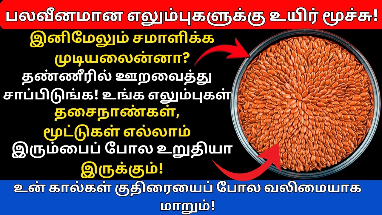 எலும்புகள் பலவீனமா? இந்த விதை தினமும் சாப்பிட்டால் கால்வலி வலிமை திரும்பும்!