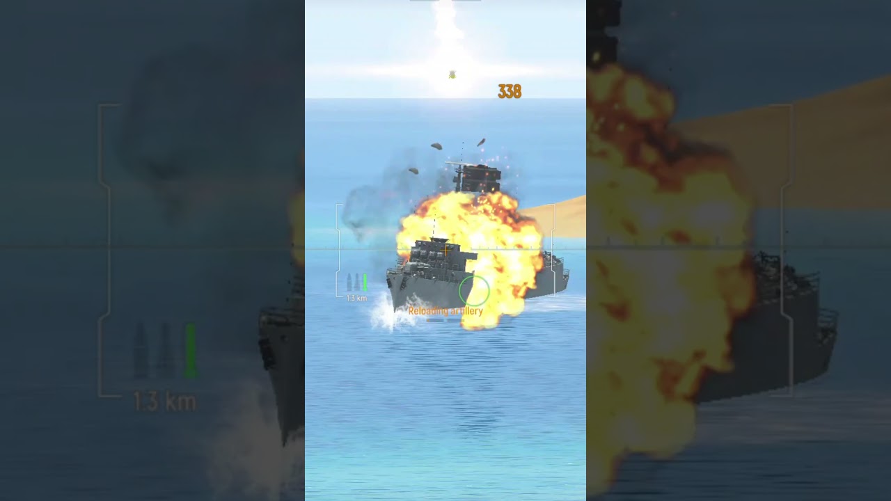 War Thunder Naval Gameplay | Intense Ship Battle #022