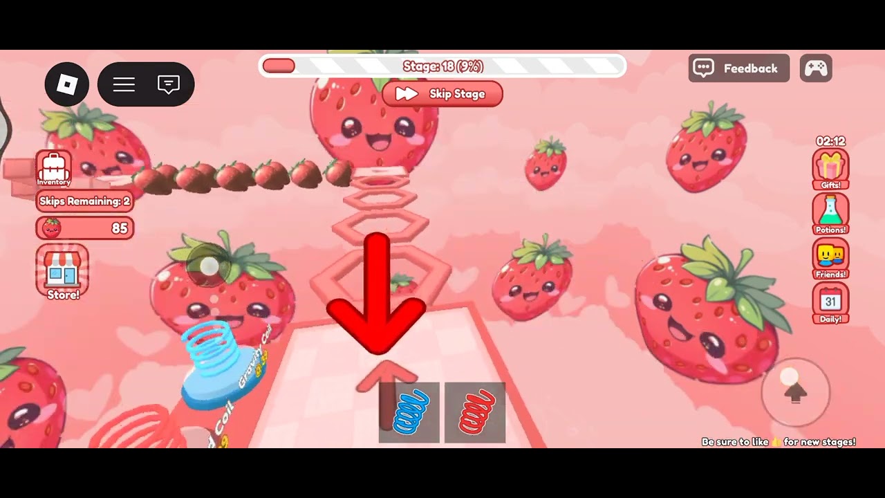 I  place strawberry obby