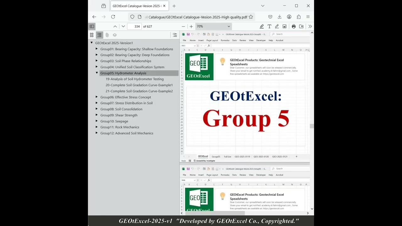 Geotechnical Excel Spreadsheets 