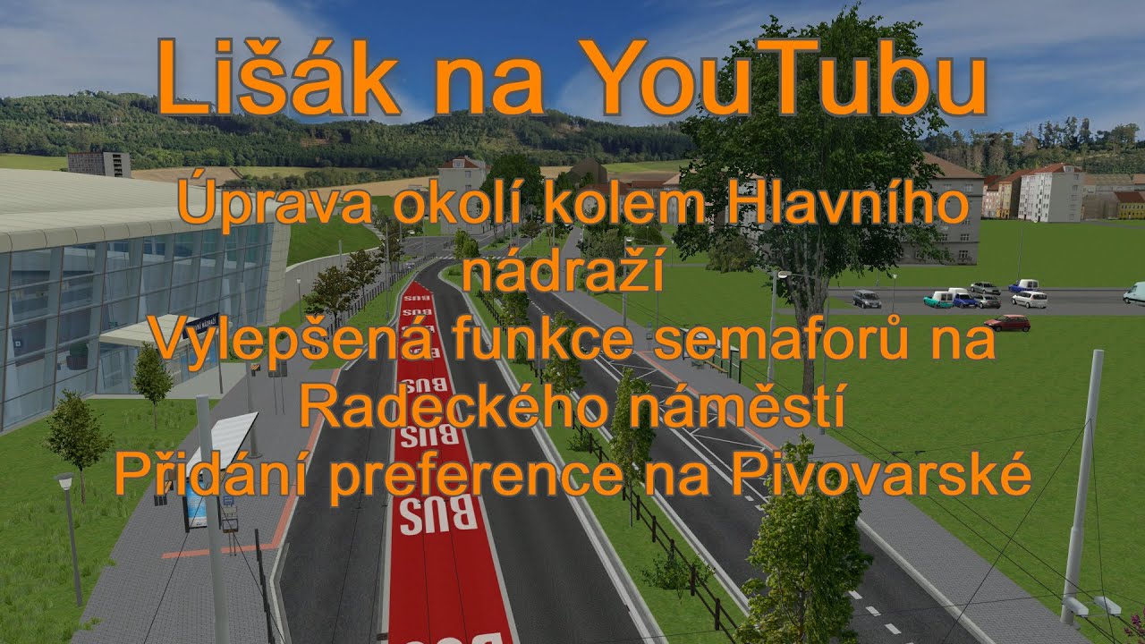 Simt simulátor - Úprava mapy kolem Hlavního nádraží s povídáním