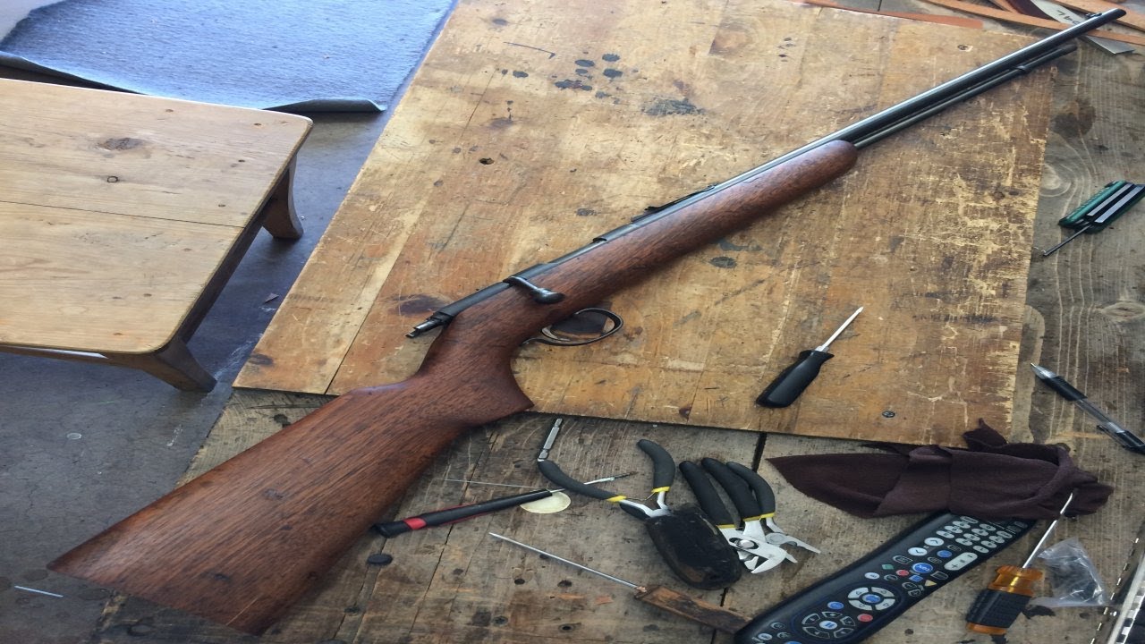1938 Remington 341 bolt action .22 rifle full restoration in under 5 minutes in pics VERY COOL!
