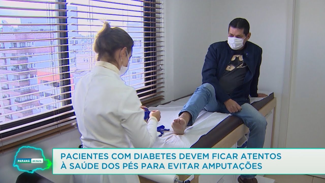 Pacientes com diabetes devem ficar atentos à saúde dos pés para evitar amputações- 12/08/22