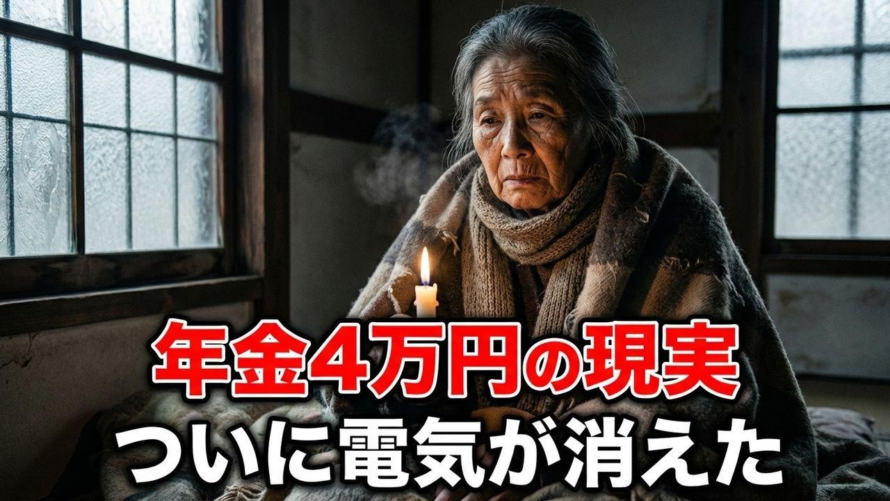 年金月4万の絶望。80歳独り、極寒の部屋で電気が消えた日