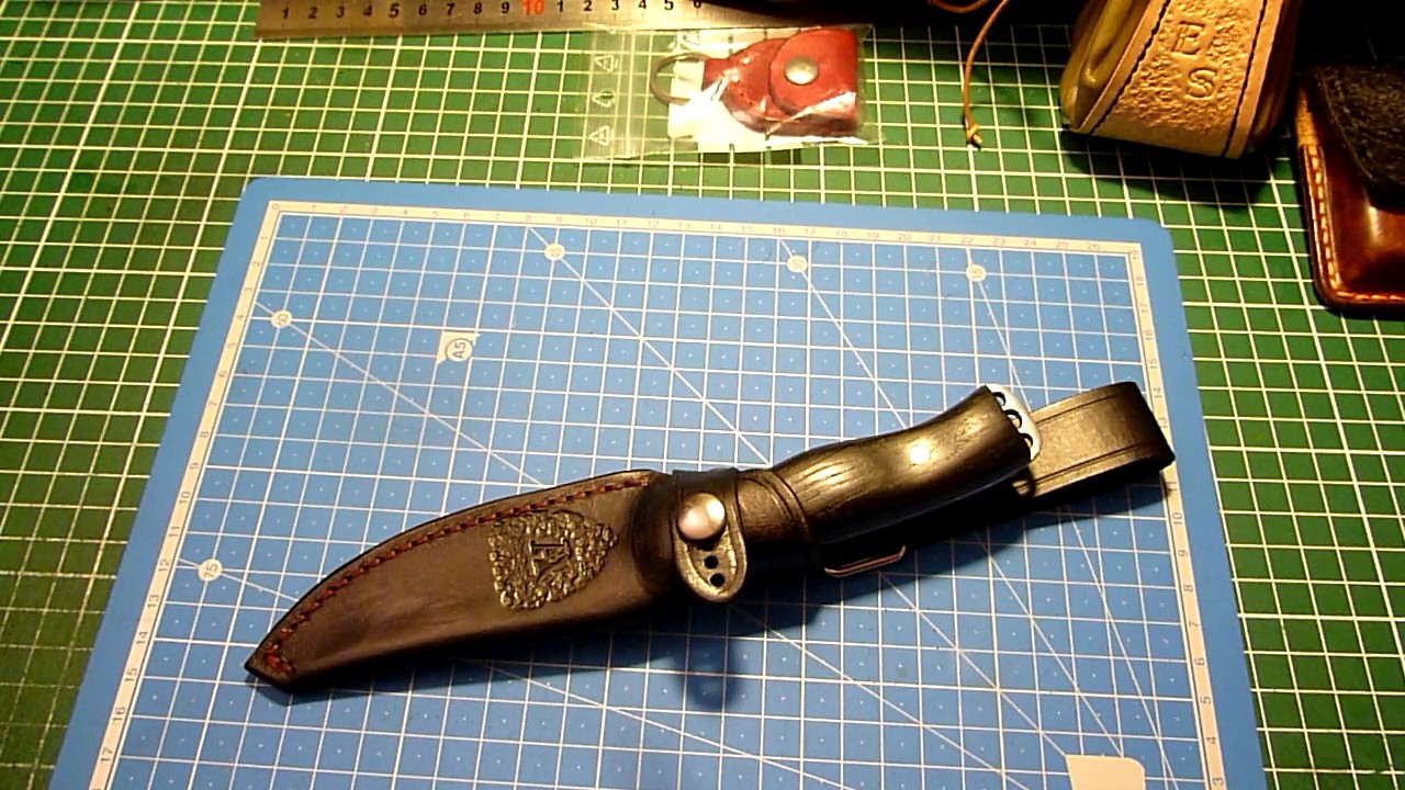 R&eacute;alisation - Etui moul&eacute; pour le couteau du fiston de Yann