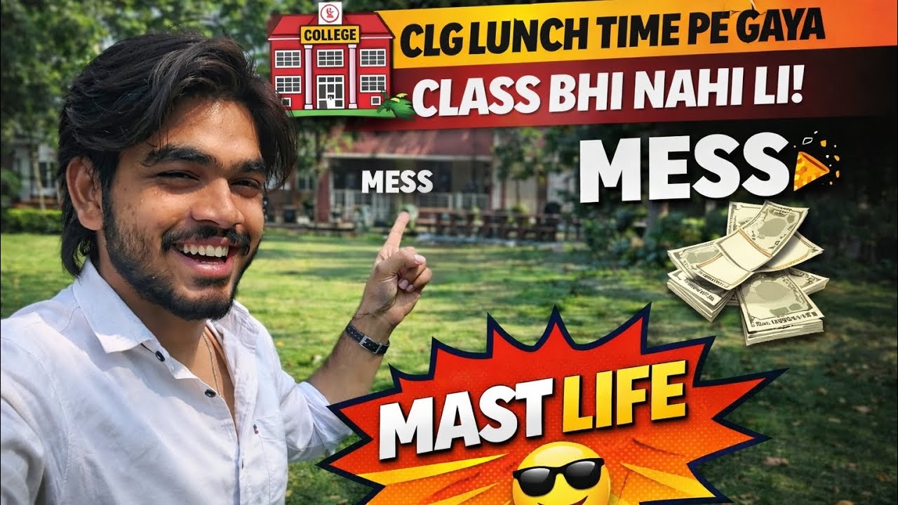 Clg Lunch Time Pe Gaya 🤭 Class Bunk Kar Di!