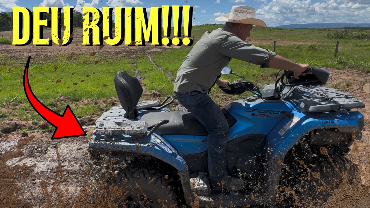 Deu Muito Ruim: Quadriciclo Afundou na Lama!!!!