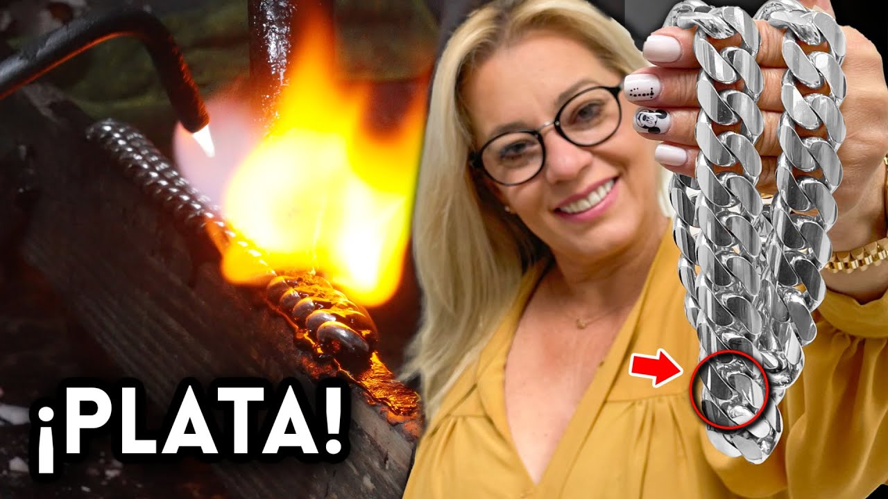 Así se hace una pulsera cubana de plata - ¡INCREÍBLE!