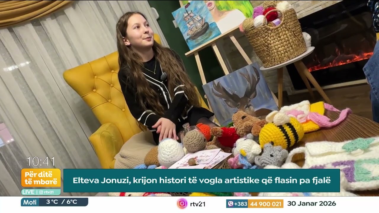 Elteva Jonuzi, krijon histori të vogla artistike që flasin pa fjalë 30.01.2026