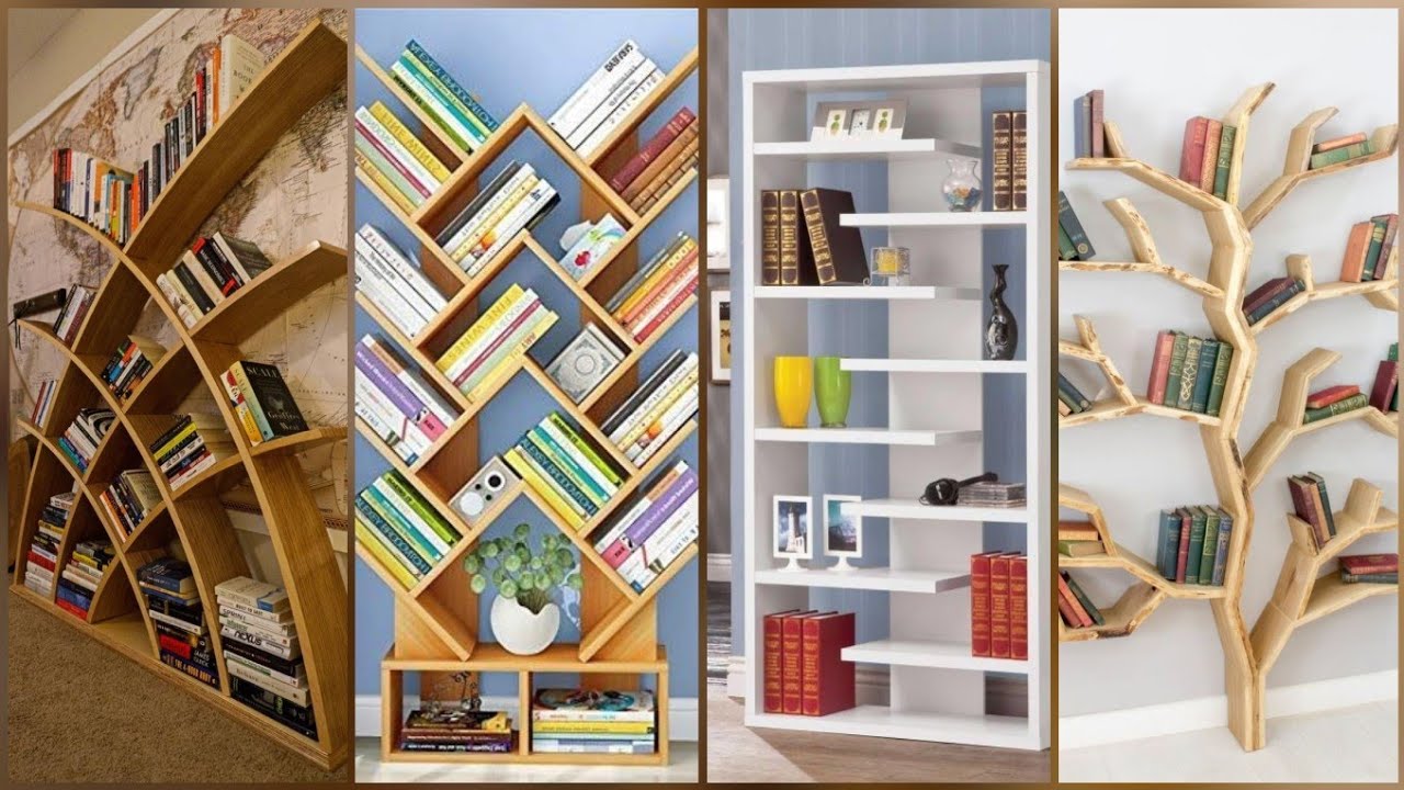 Wooden Bookshelf Organization Ideas |Bookcase Design | Book Rack Design Ideas