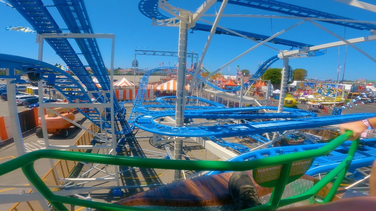 Новые американские горки HEIDI OC Fair 2024 4K