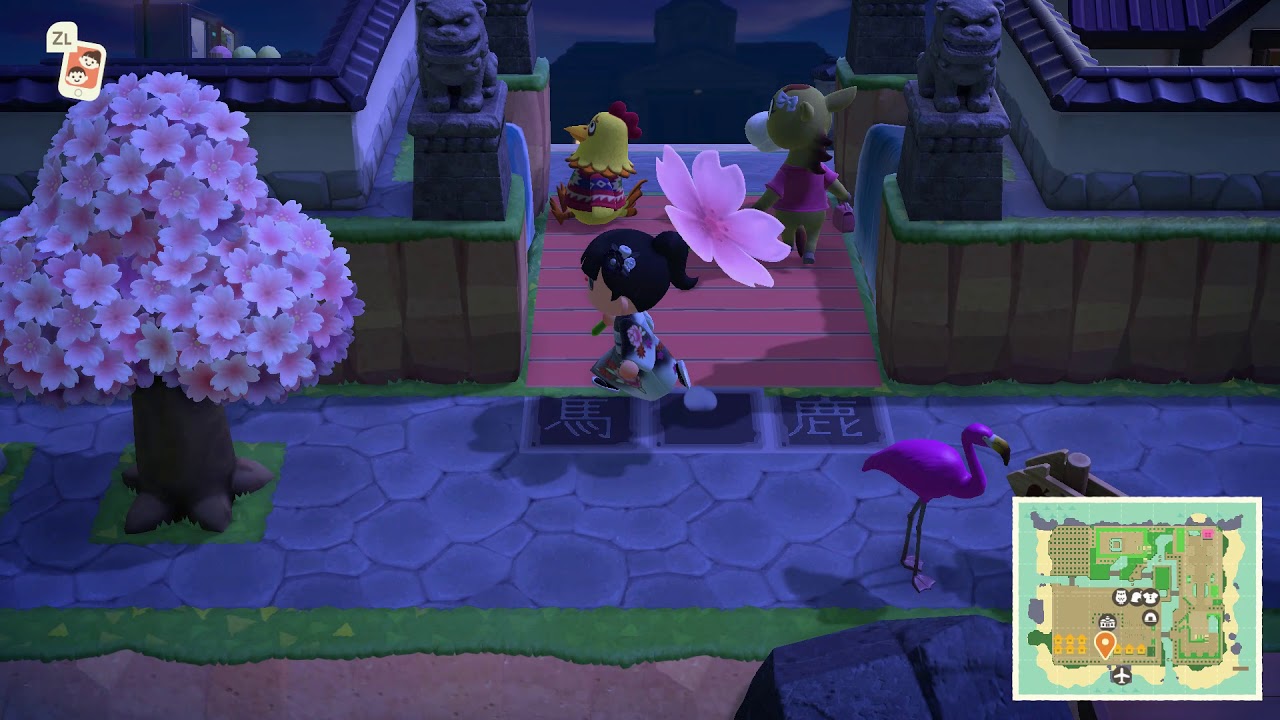 Animal Crossing New Horizons: Island Tour 2 (at night)