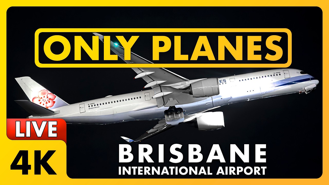 🔴 Friday NIGHT Plane Spotting @ Brisbane Airport w/ James & Matty + ATC ✈️