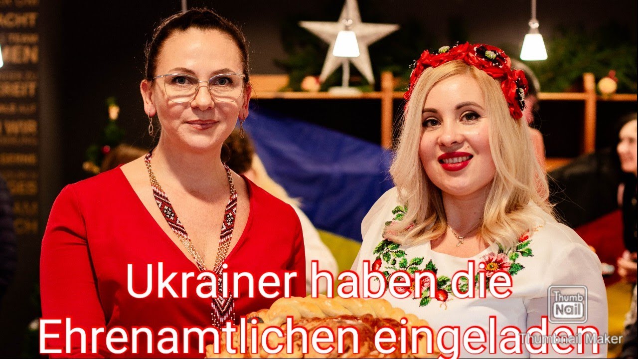 Wittmund 29.11.2025. Ukrainer haben die Ehrenamtlichen Helfer eingeladen. Ukrainische Traditionen