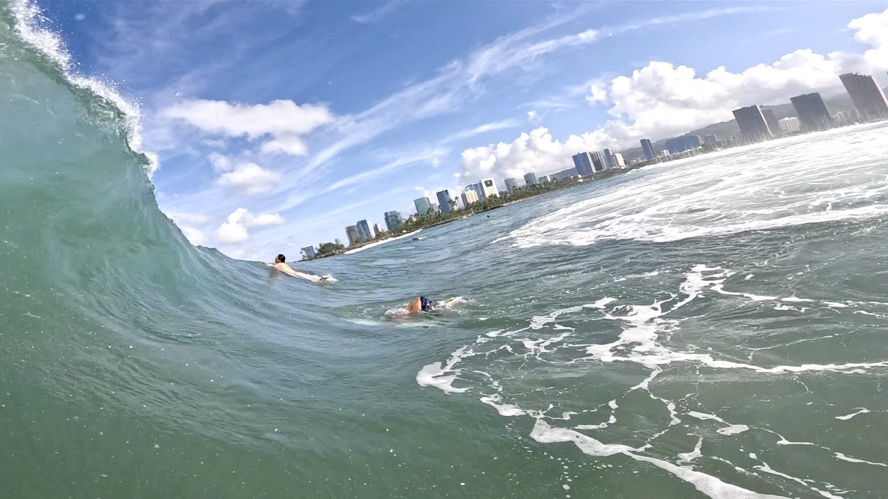 RAW POV First Summer Swell at Ala Moana Bowls