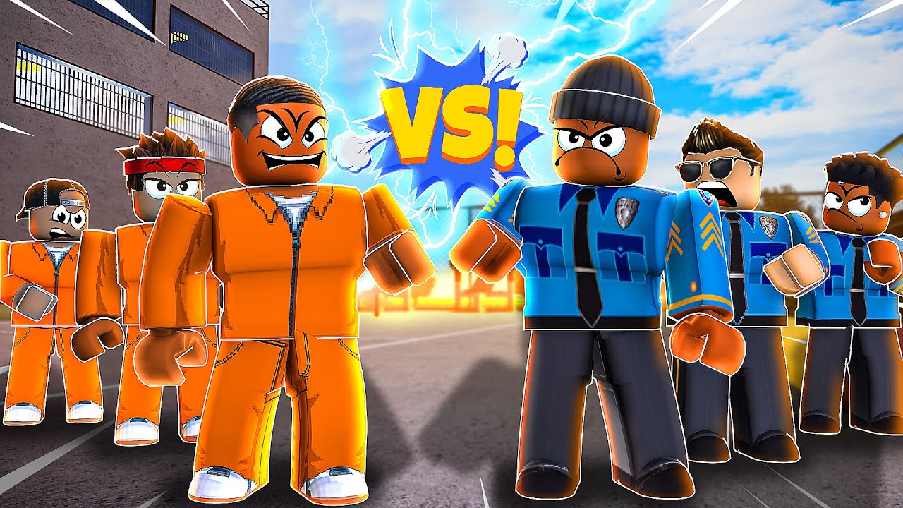 ПОЛИЦЕЙСКИЕ ПРОТИВ ПРЕСТУПНИКОВ... (ROBLOX 2 PLAYER PRISON TYCOON)
