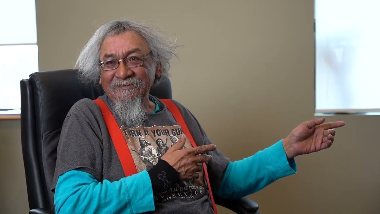 Sharing about how he ate growing up with Alderick Leask (Sapotaweyak Cree Nation)