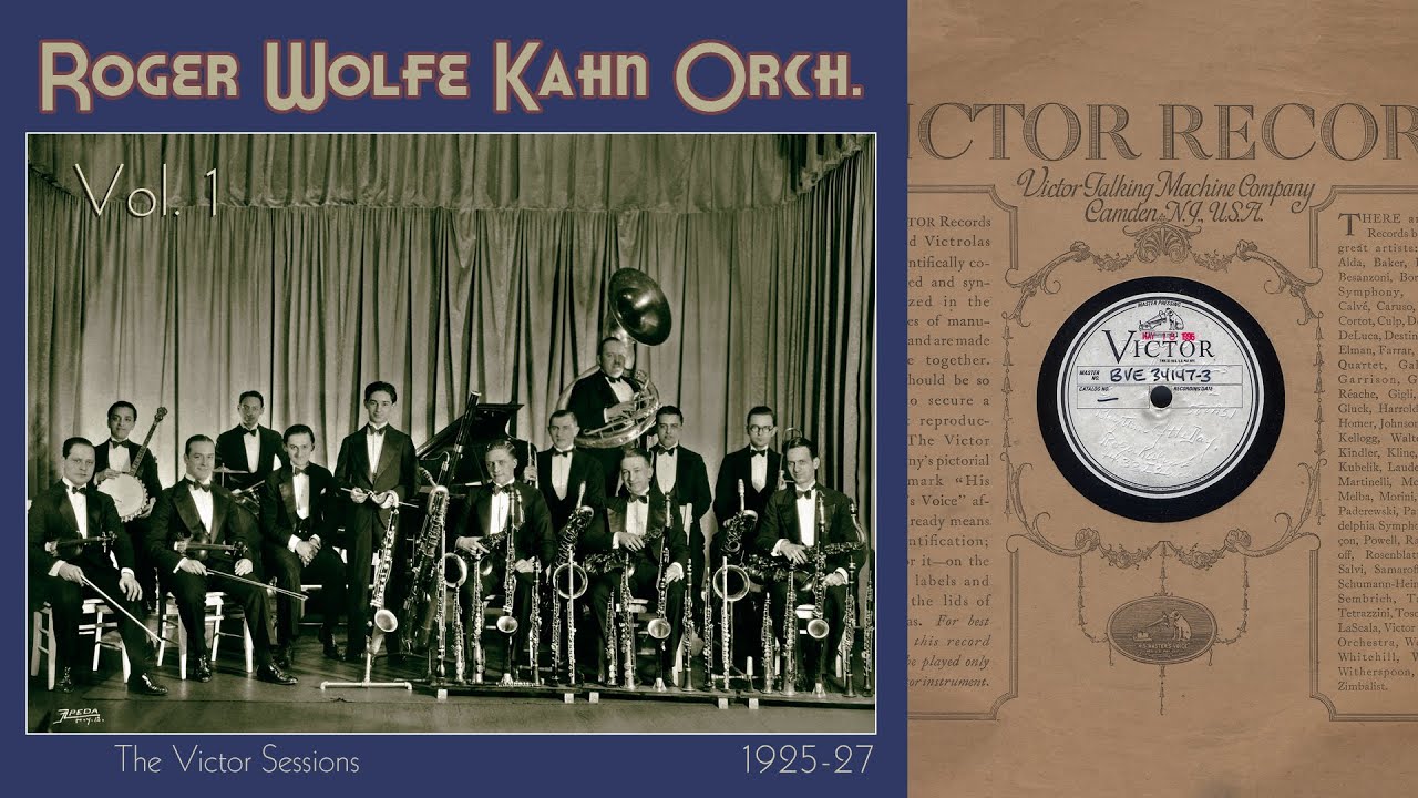 1925, Roger Wolfe Kahn Orch., Rhythm of the Day, Clap Yo Hands, Delilah, Jersey Walk, HD 78rpm