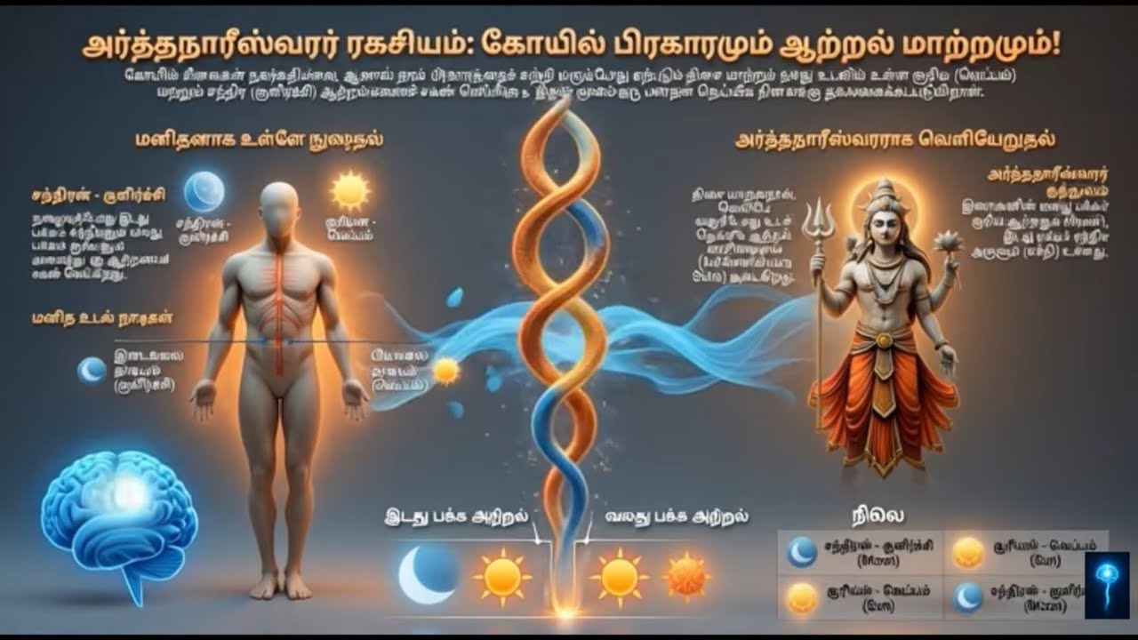 அர்த்தநாரீஸ்வரர் ரகசியம் - கோவில் பிரகாரமும் ஆற்றல் மாற்றமும் #shiv #vasiyogam #spirituality #tamil