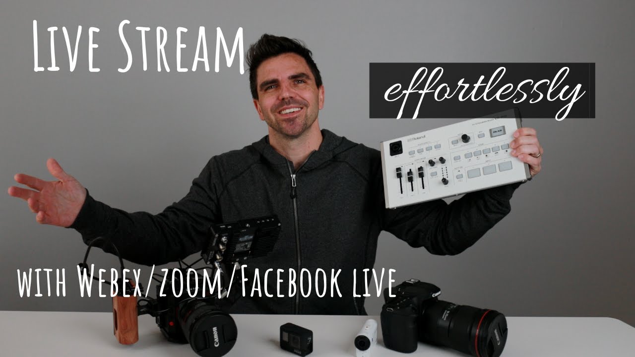 How to Live Stream Effortlessly with the VR-1HD to Webex/Zoom/Facebook Live