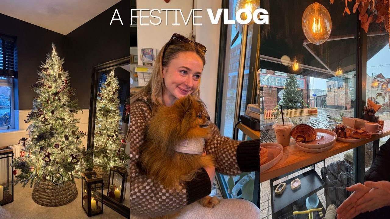 GETTING FESTIVE! vlogmas? putting the tree up, chats & a cosy breakfast date