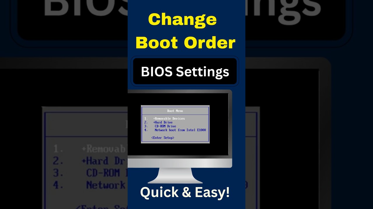 Change Boot Order in BIOS Fast!