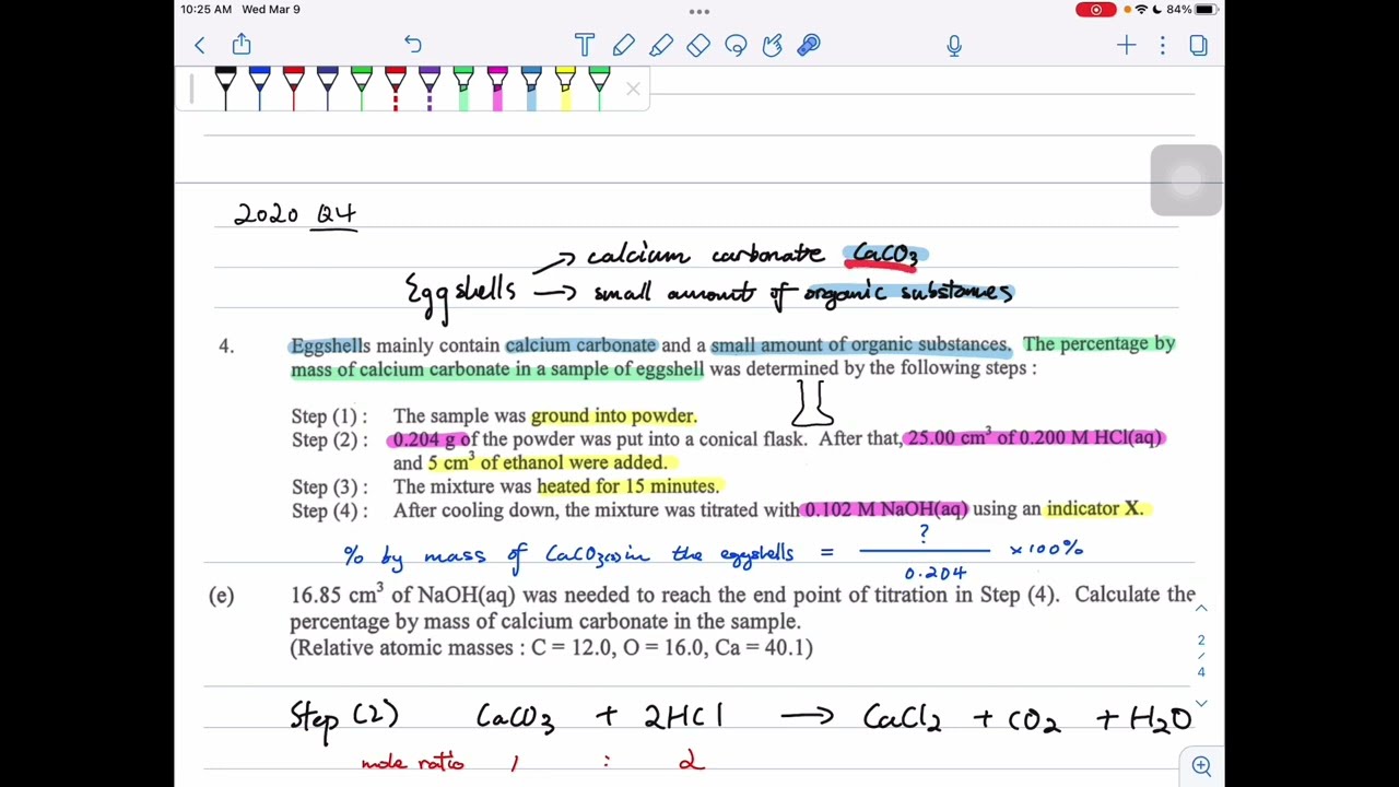 [DSE Chem] Titration Mole 數計算攻略