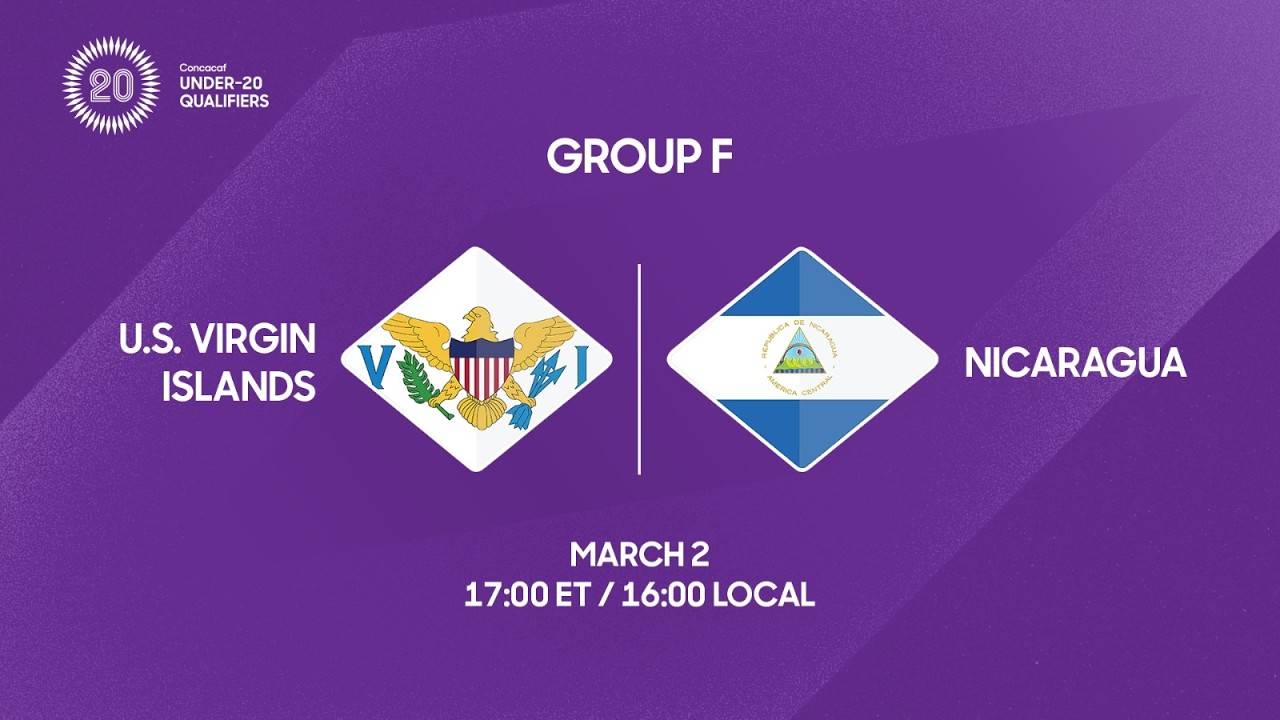 US Virgin Islands vs Nicaragua | 2026 Concacaf Under-20 Qualifiers