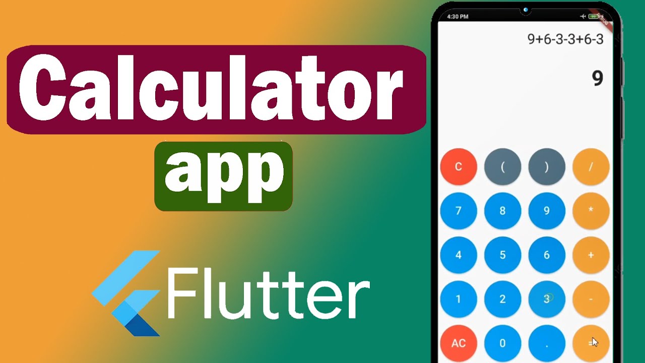 Simple Calculator App | Flutter  Speed Code | 2024