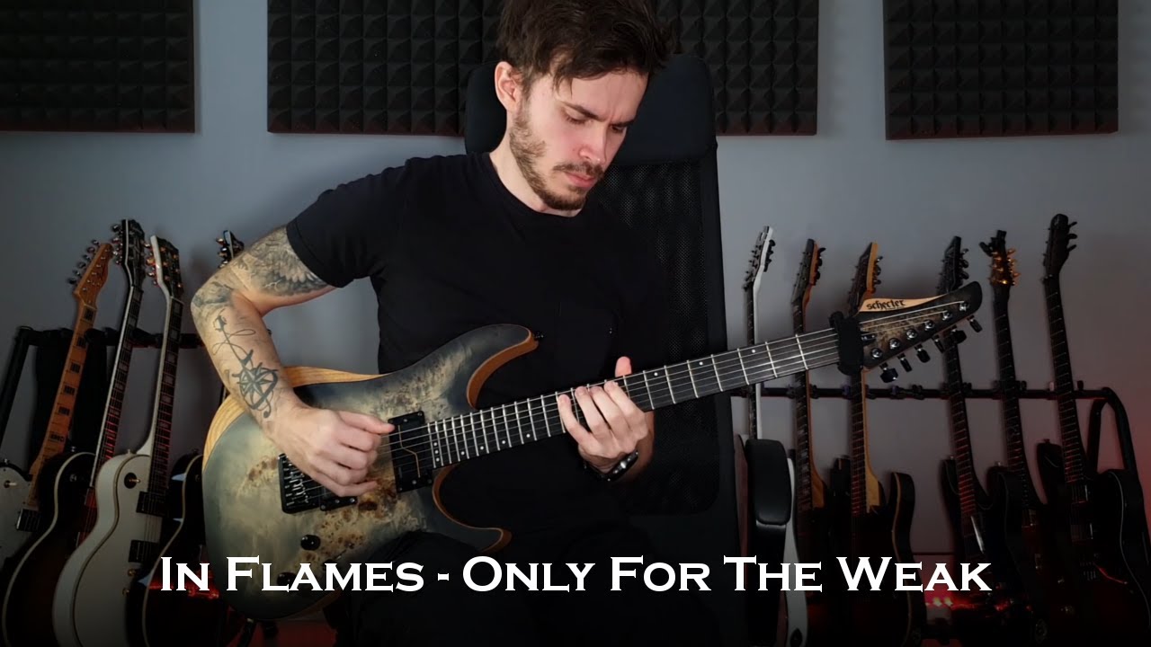In Flames - Only For The Weak (Guitar Cover + Solo / One Take)