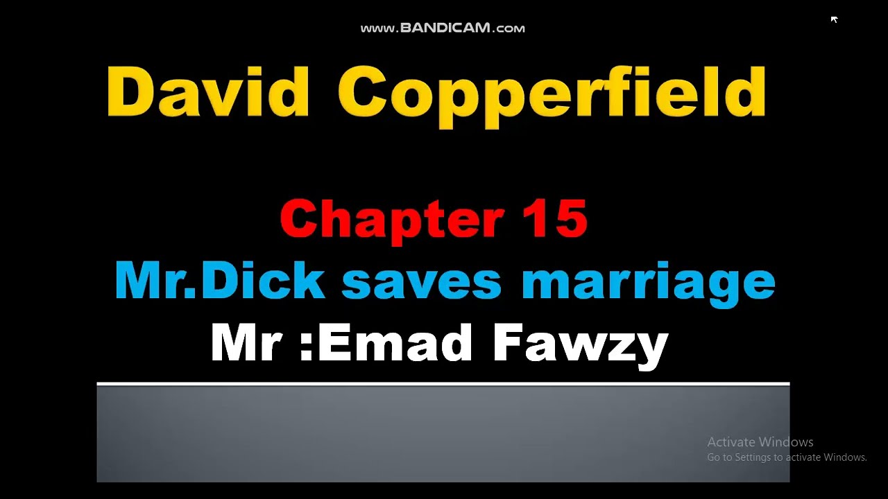 David Copperfield  Chapter 15