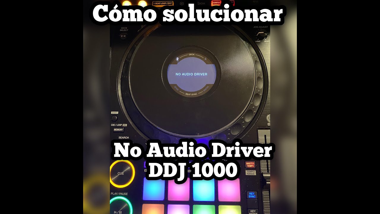 SOLUCIÓN AL NO AUDIO DRIVER DDJ 1000 PIONEER