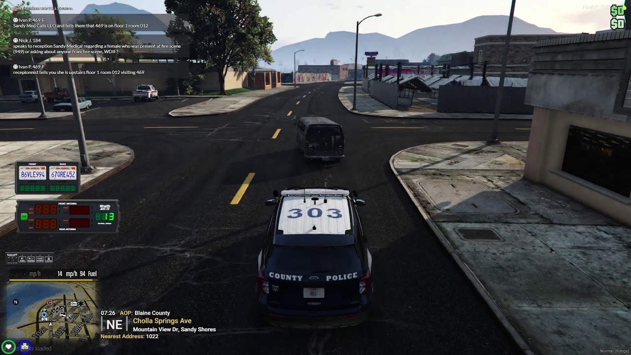 ARP# 125 james on patrol in the county