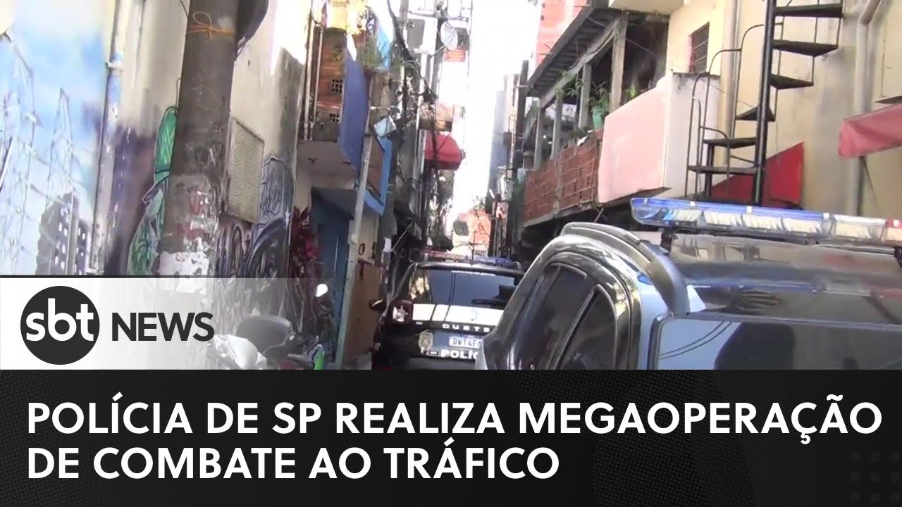 Polícia realiza megaoperação de combate ao tráfico na zona leste de SP | #SBTNewsnaTV (25/05/23)