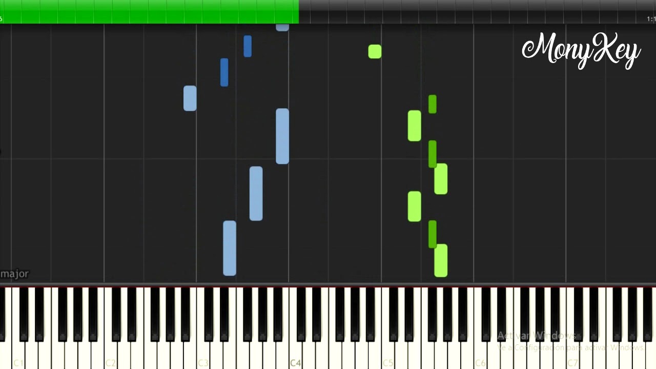 J.S.Bach - Minuet G major, BWV Anh. 116 - Piano tutorial (Synthesia)