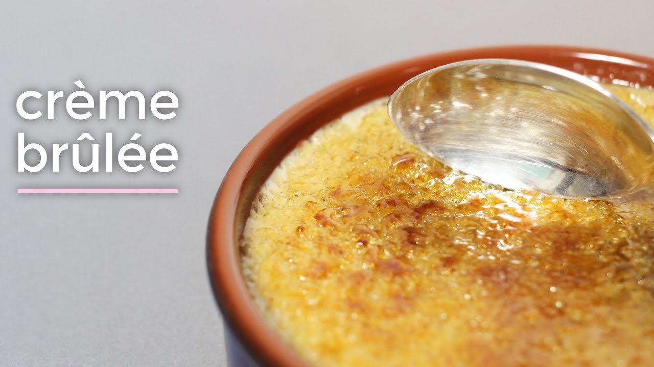 Crème brûlée express 5 min sans four vegan ⎟ Recette Delicaroom