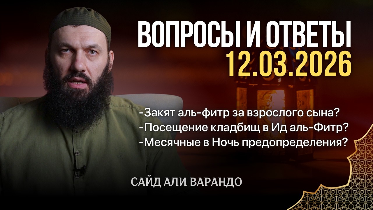 Вопросы и ответы 12.03.2026 | Сайд-Али Варандо