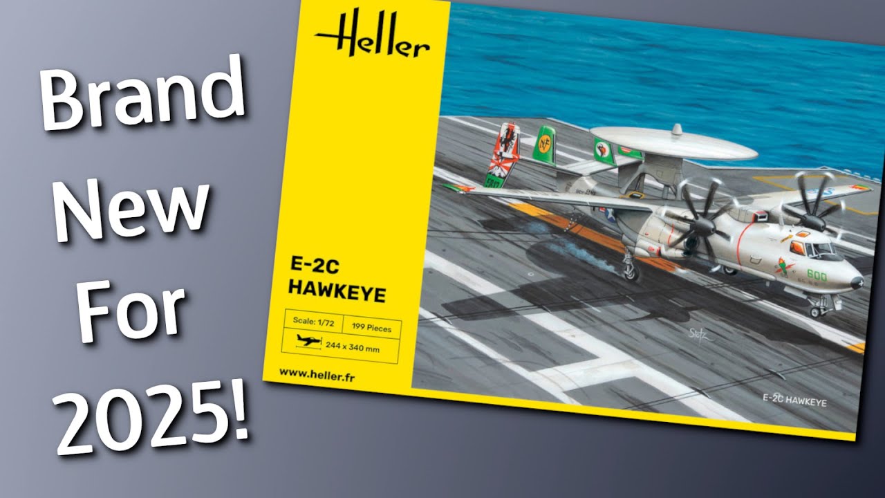 We Waited 3 Years For This! Heller Grumman E-2C Hawkeye Model Kit in 1/72 Scale - Unboxing Review